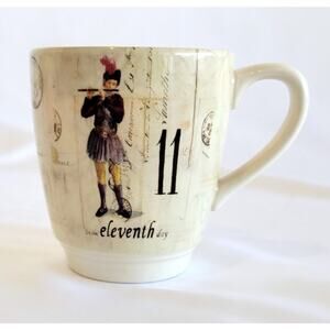 Williams Sonoma 12 Days of Christmas 11 12 Eleventh Twelfth Mug Coffee Cup 2013